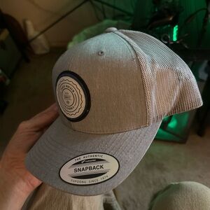 TravisMathew Trip L Heather Grey Snapback Hat – New with Stickers